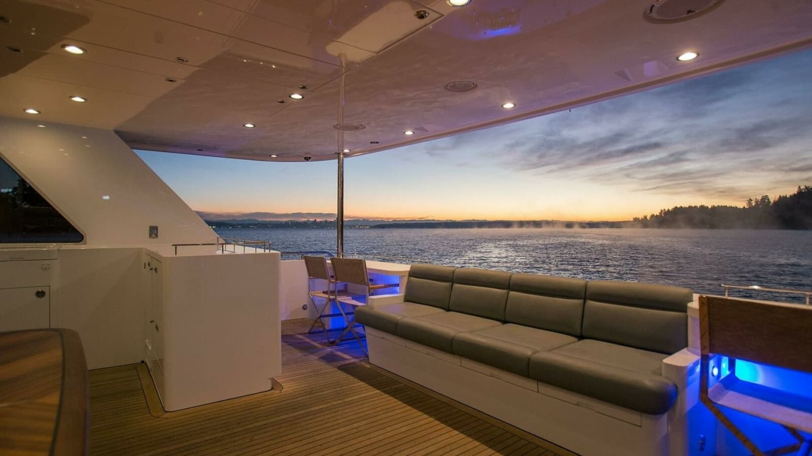 2019 Nordlund 115 Expedition Yachtfisher "Cazador" - Aft Deck Lounge