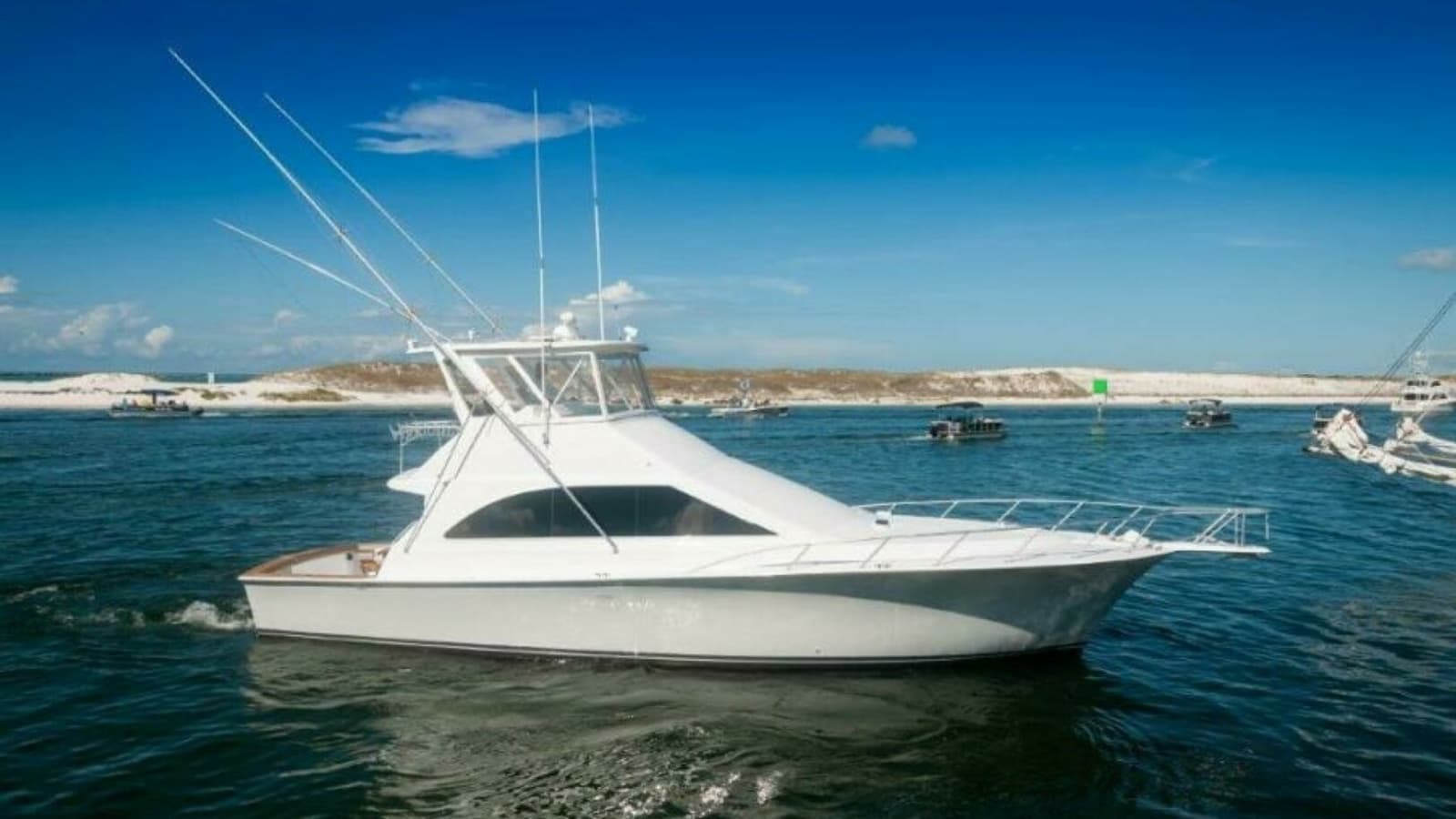 1998 Ocean Yachts 48 Super Sport Stbd Profile