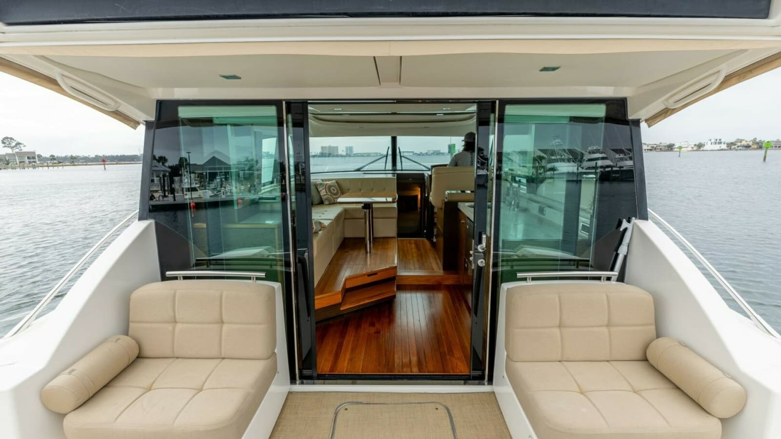 2015 Tiara Yachts 44 Coupe- SILVER LINING- Aft Deck