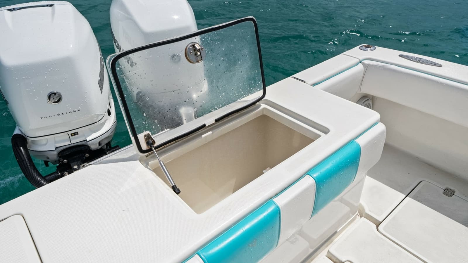 Aft Deck with Livewell and Engines