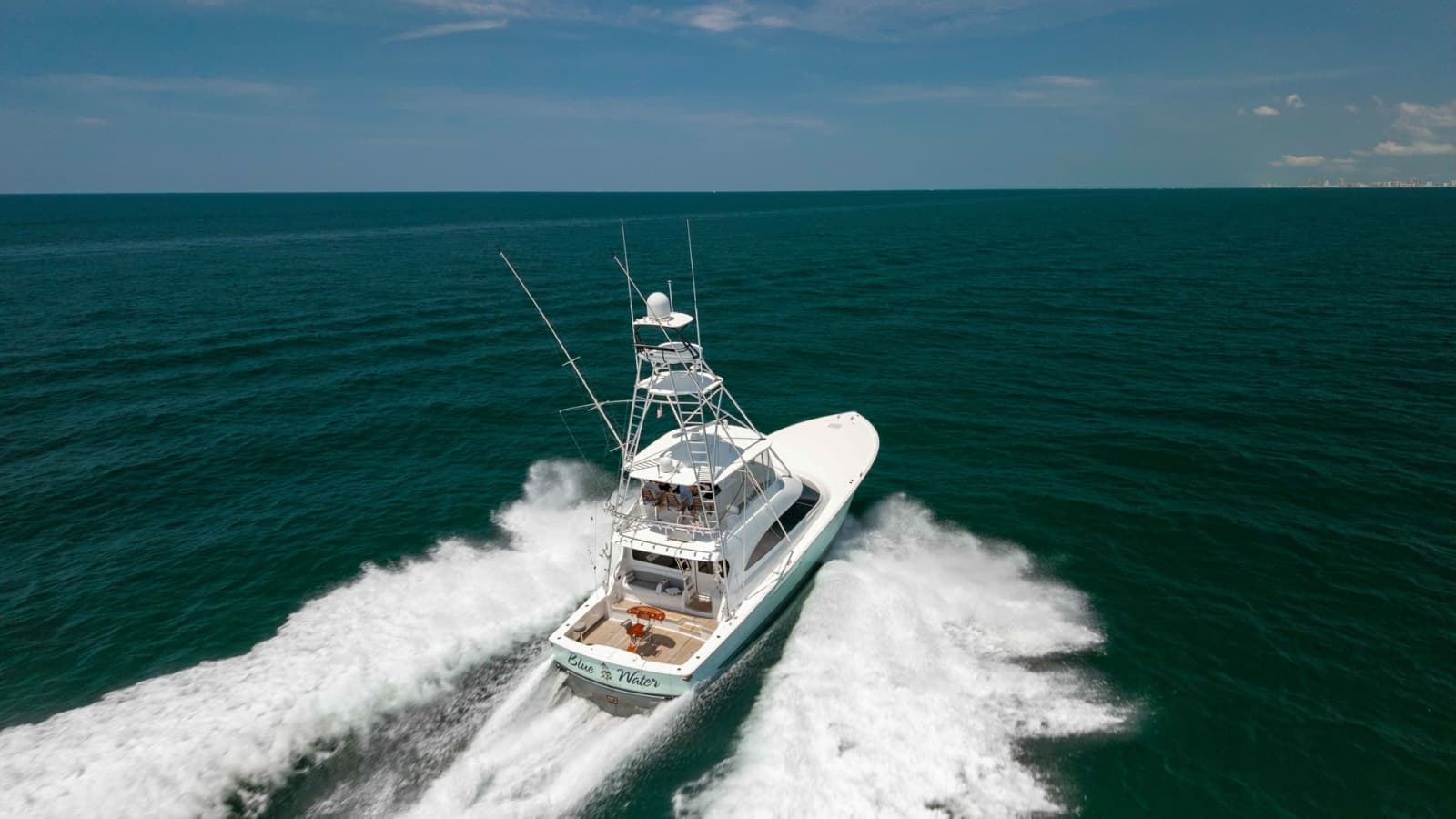 Aerial View of Yacht in Motion