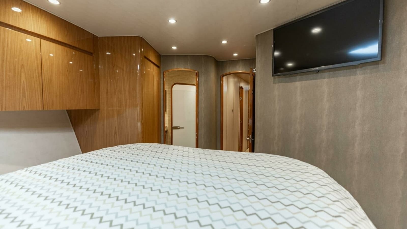 2013 Viking 76 Convertible- REEL FIRE- Forward VIP Stateroom