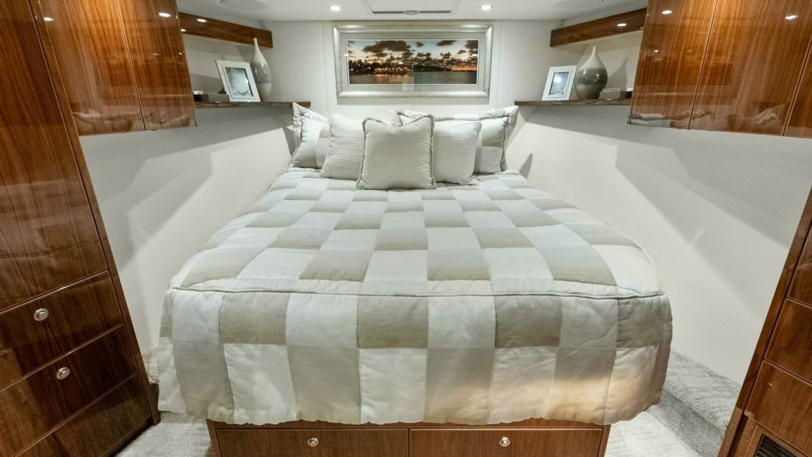 2022 Viking 68 Enclosed Bridge- PIPE DREAM- Forward Stateroom
