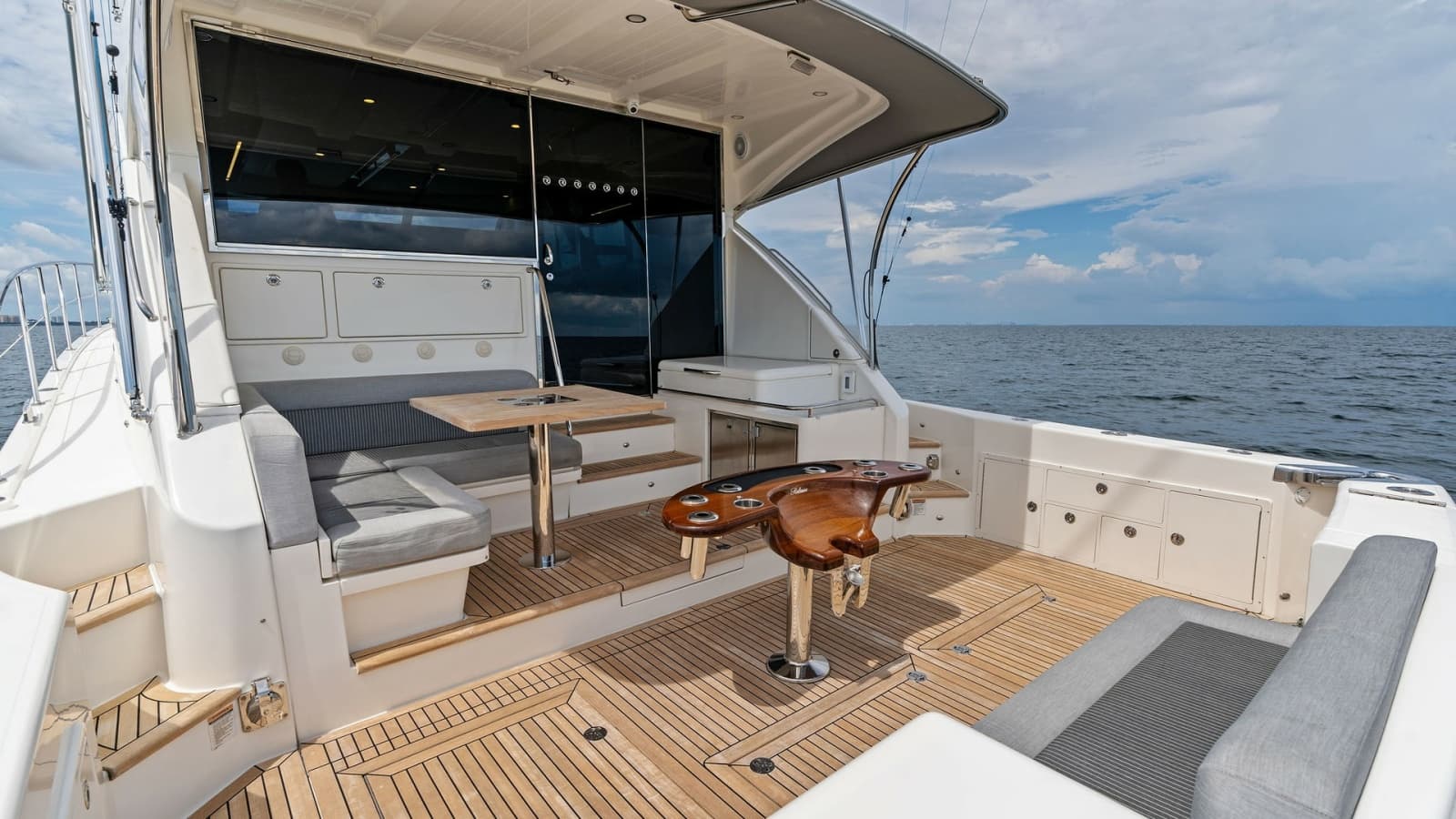 Spacious Aft Deck with Seating Area