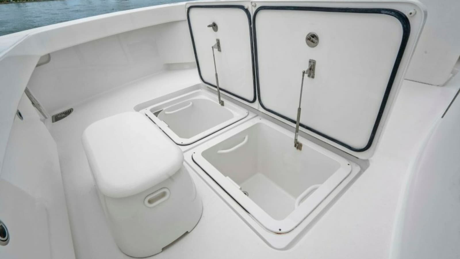 Spacious Bow Storage Compartments