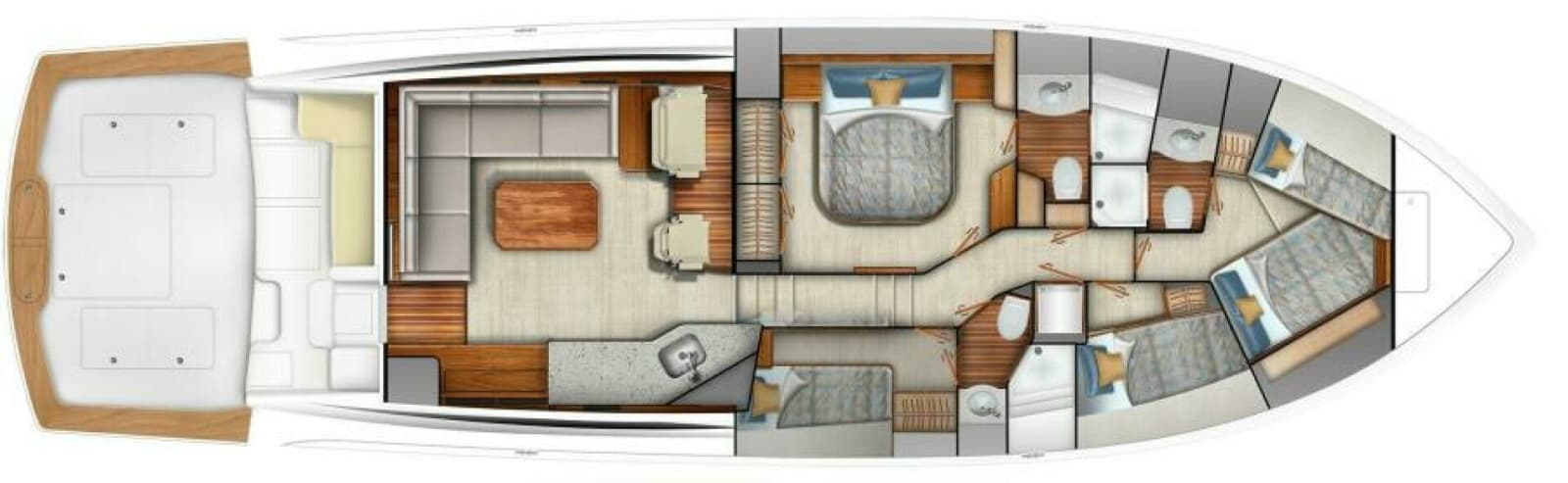 Viking 64 Sport Tower - Layout