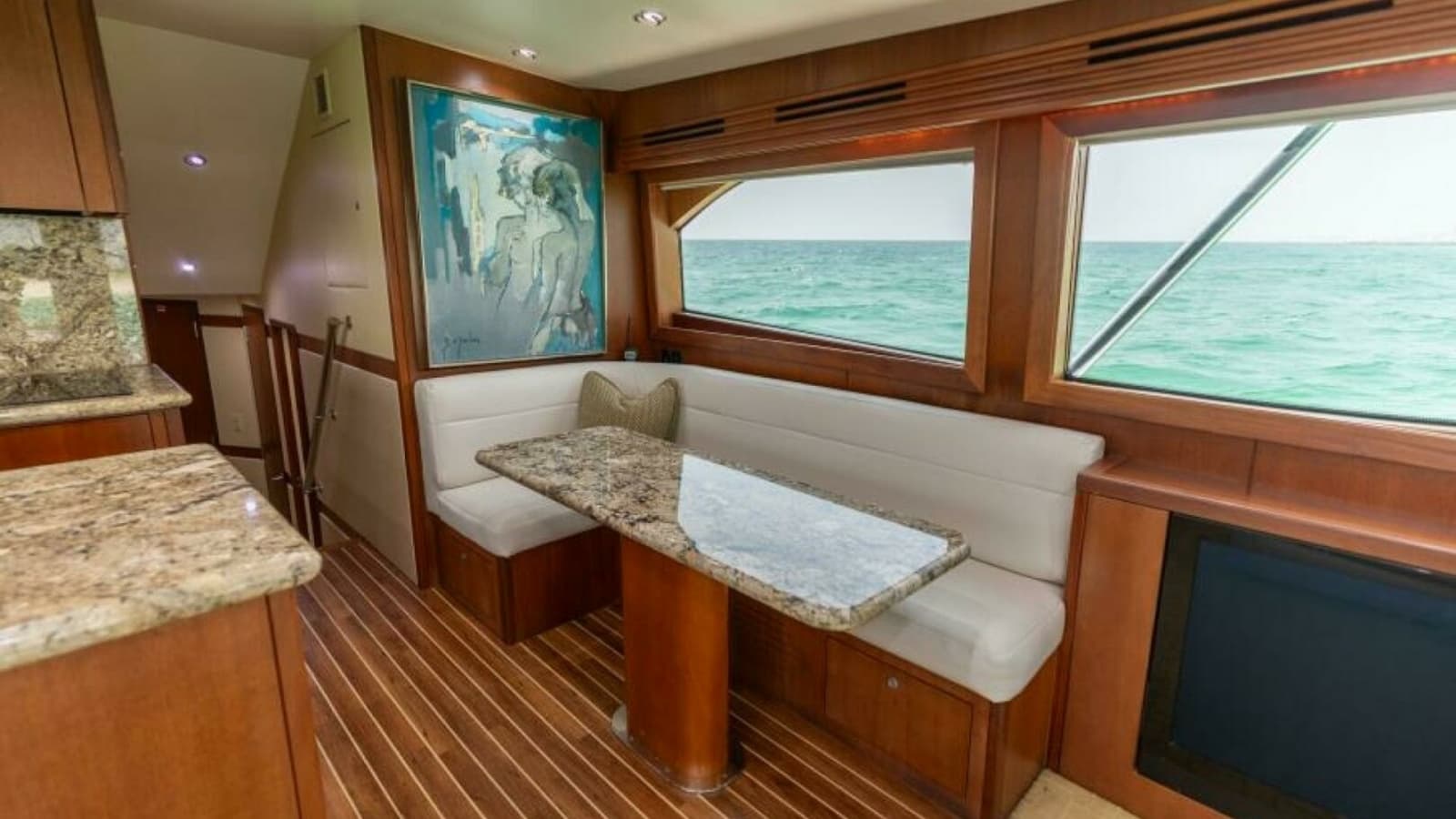 2008 Hatteras 60 Convertible Galley 5