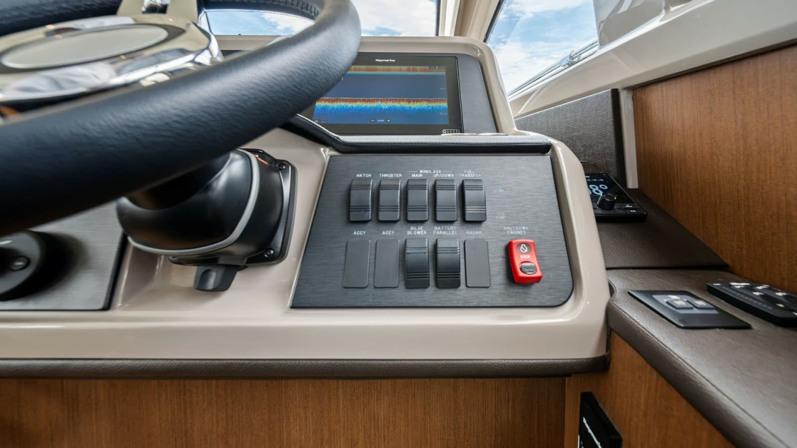 Helm Console with Navigation Display