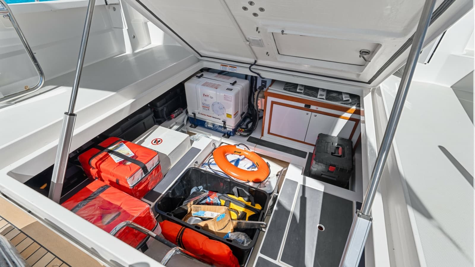 Spacious Aft Storage Compartment
