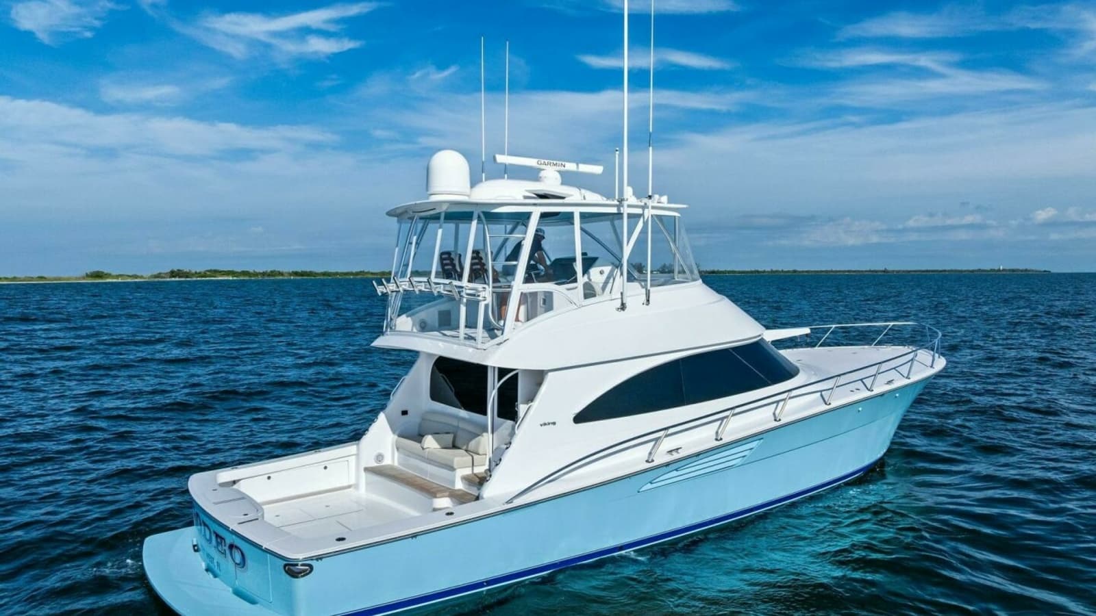 Aerial View of Viking 58 Convertible