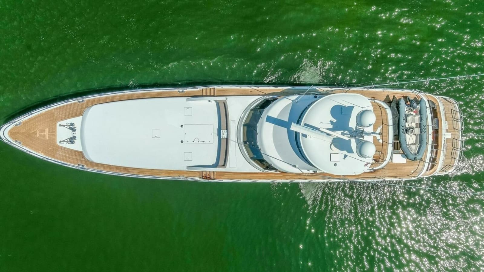 1989 116' Feadship - Boss - Aerial Profile