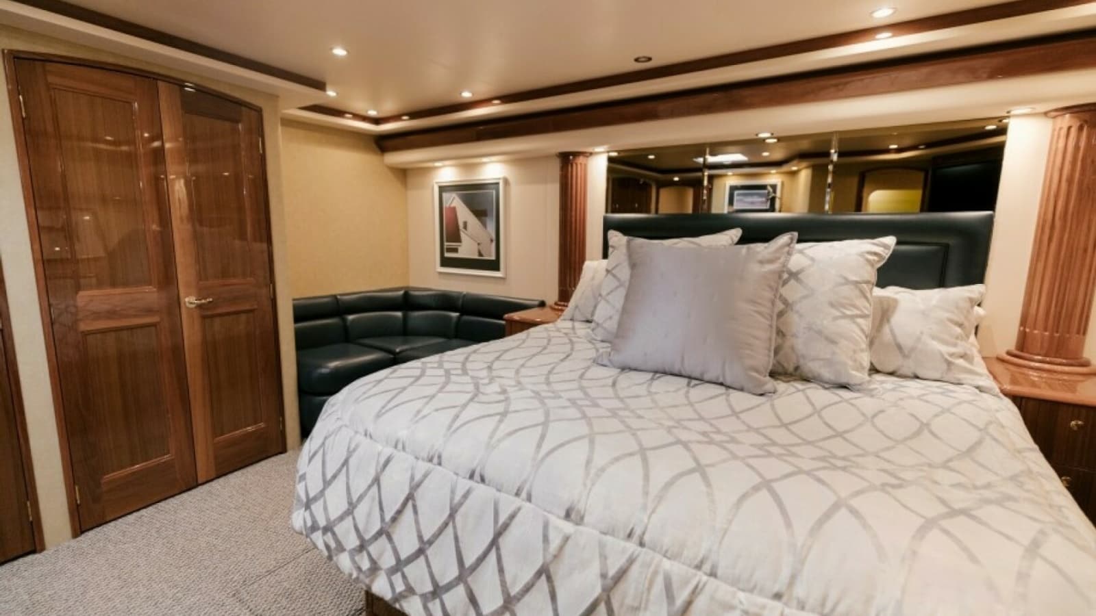 2006 Viking 74 Enclosed Bridge "KickBack" - Master Cabin
