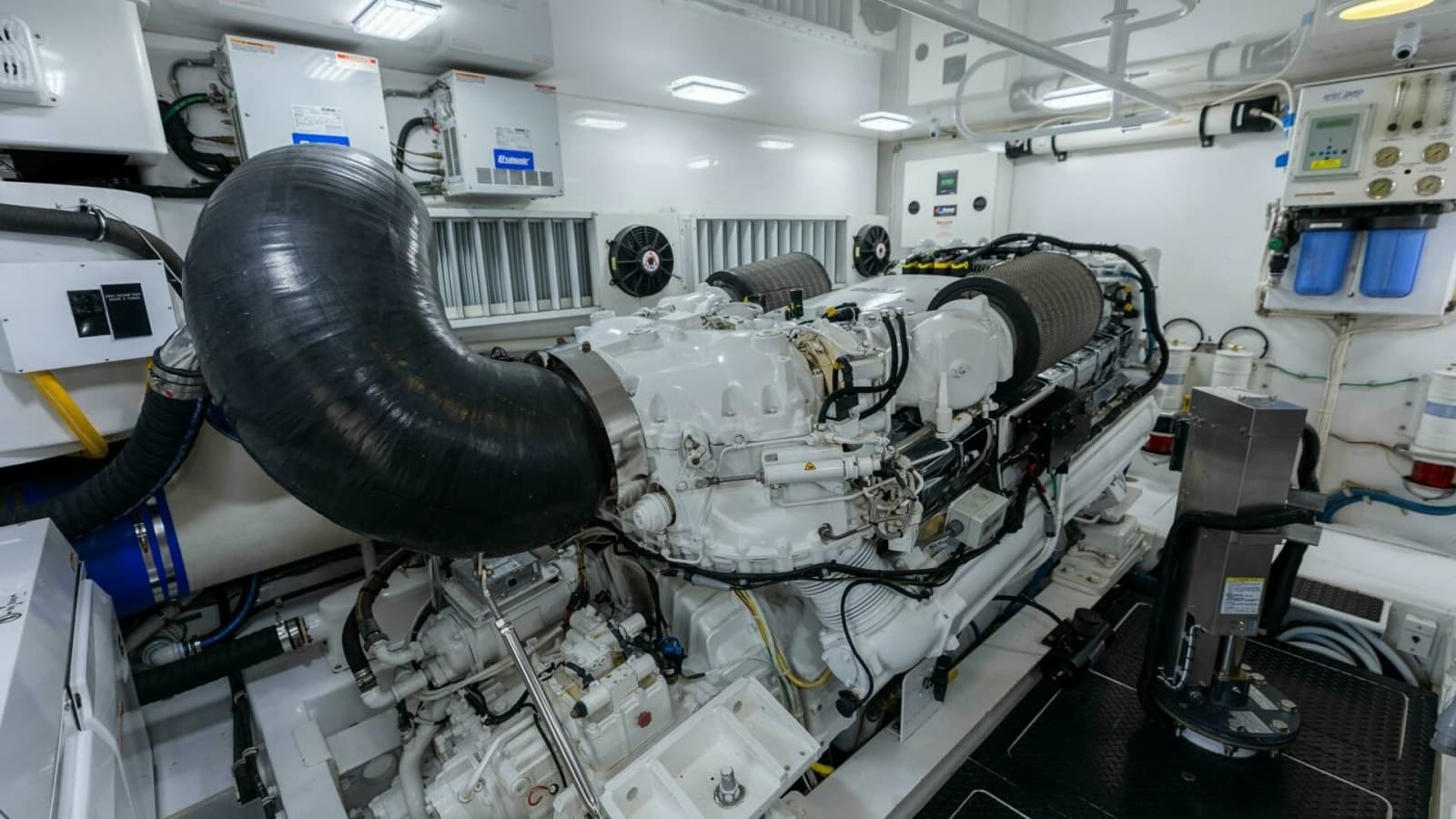 2013 Viking 76 Convertible- REEL FIRE- Engine Room