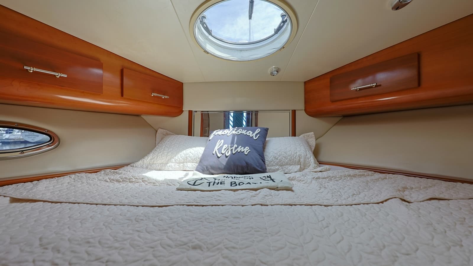 Forward Stateroom with Skylight