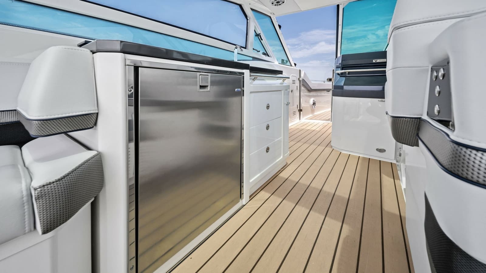 Cockpit Galley with Refrigerator