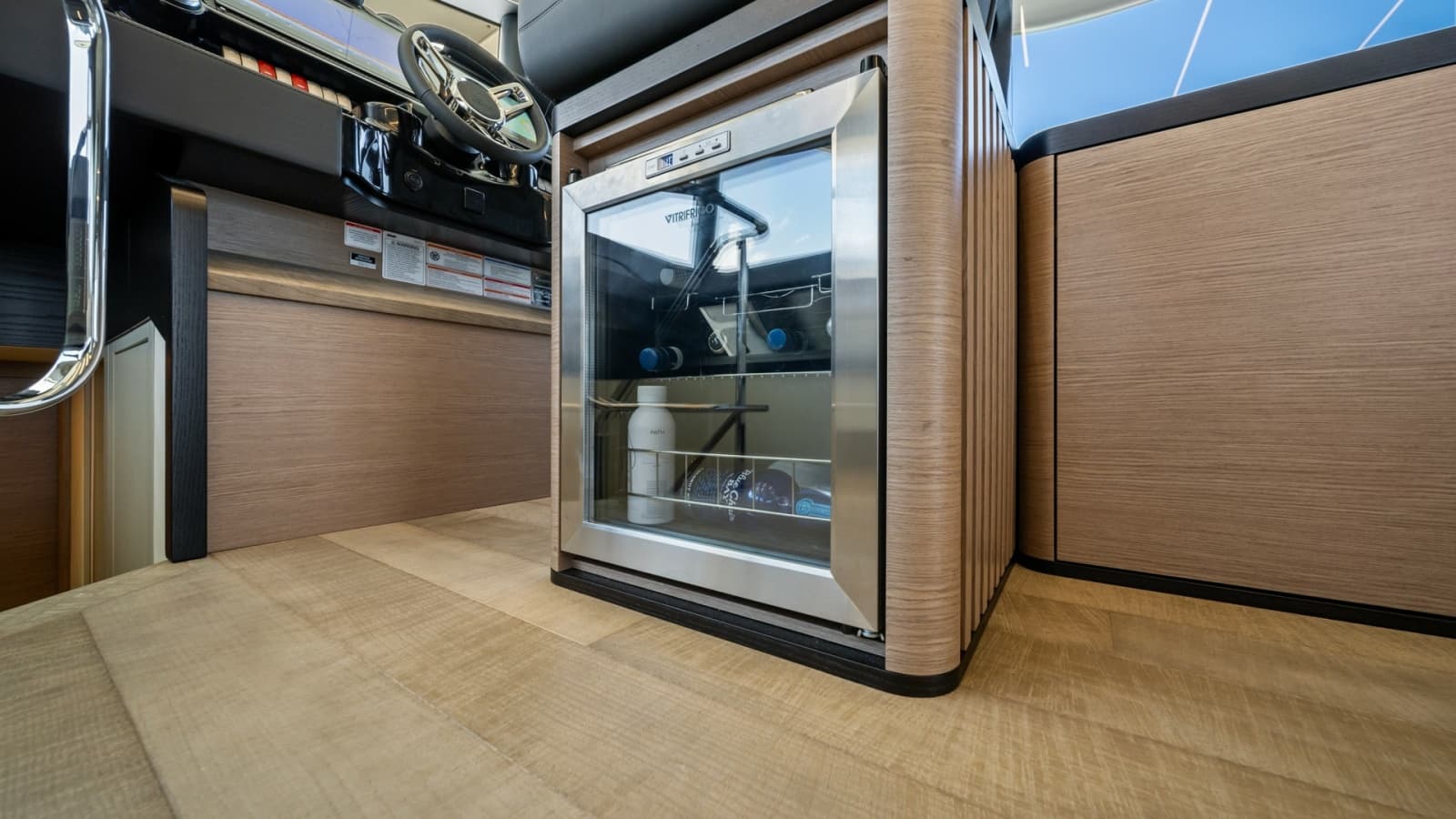 2026 Absolute Navetta 58 "ANDIAMO" - Helm Station Integrated Mini Fridge