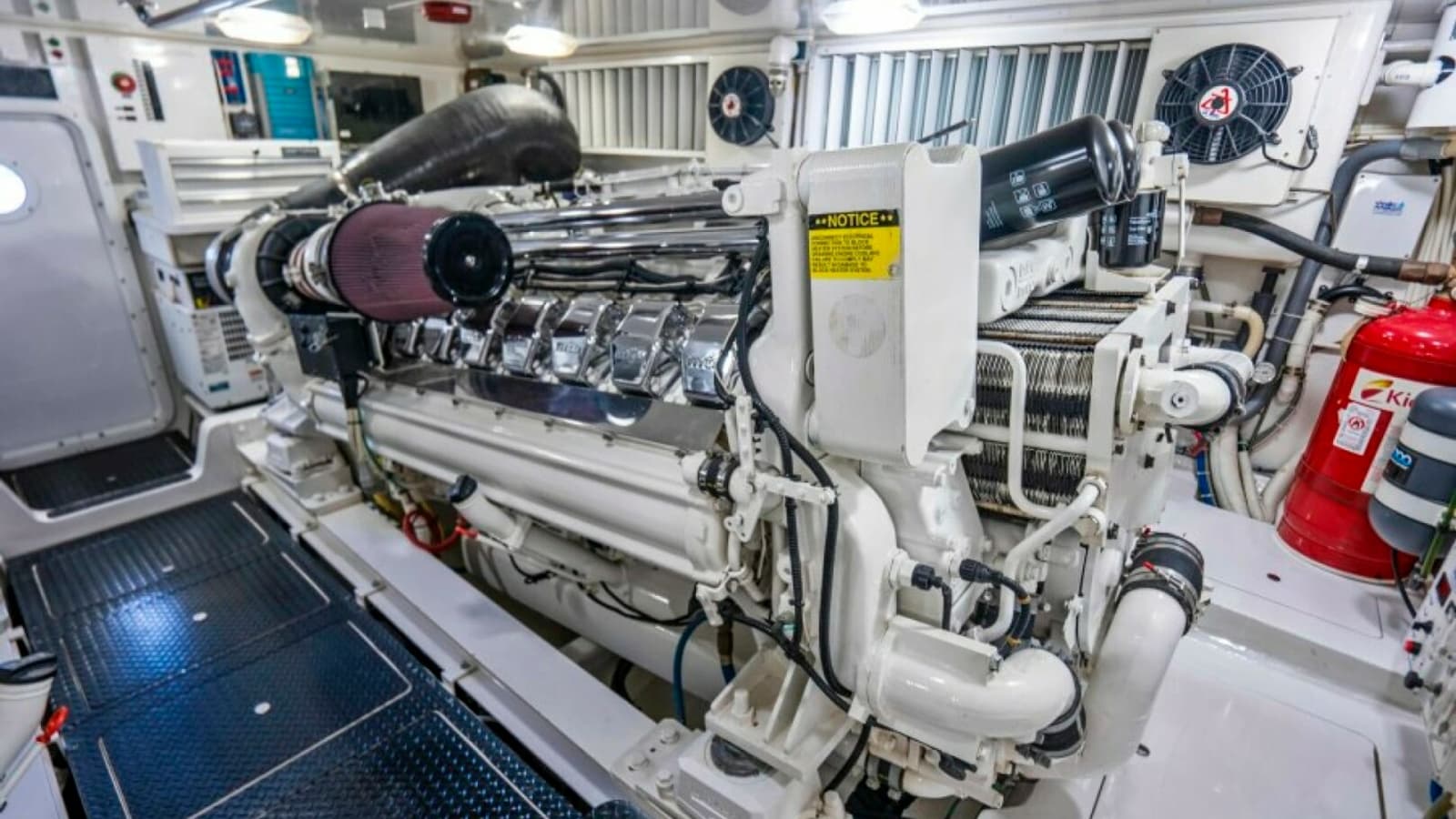 Engine Room with Twin Engines