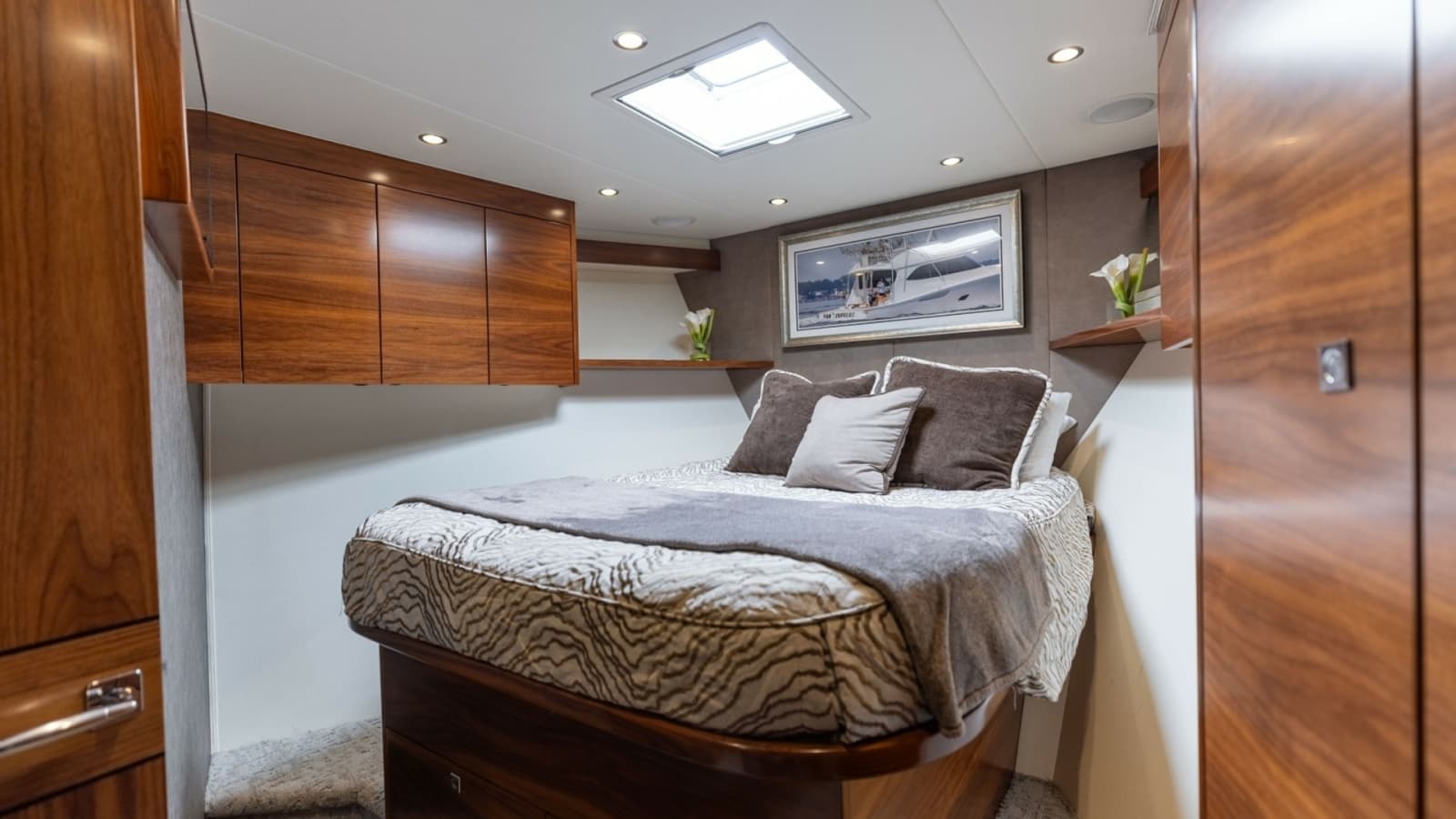 2023 Viking 72 Convertible- TEAM SUPREME- Forward Stateroom