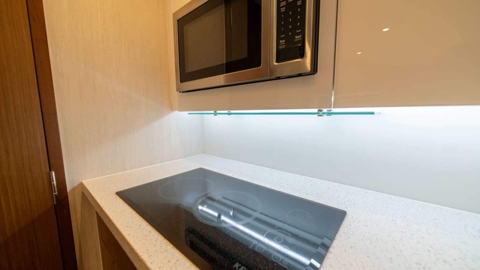 Galley with Cooktop and Microwave