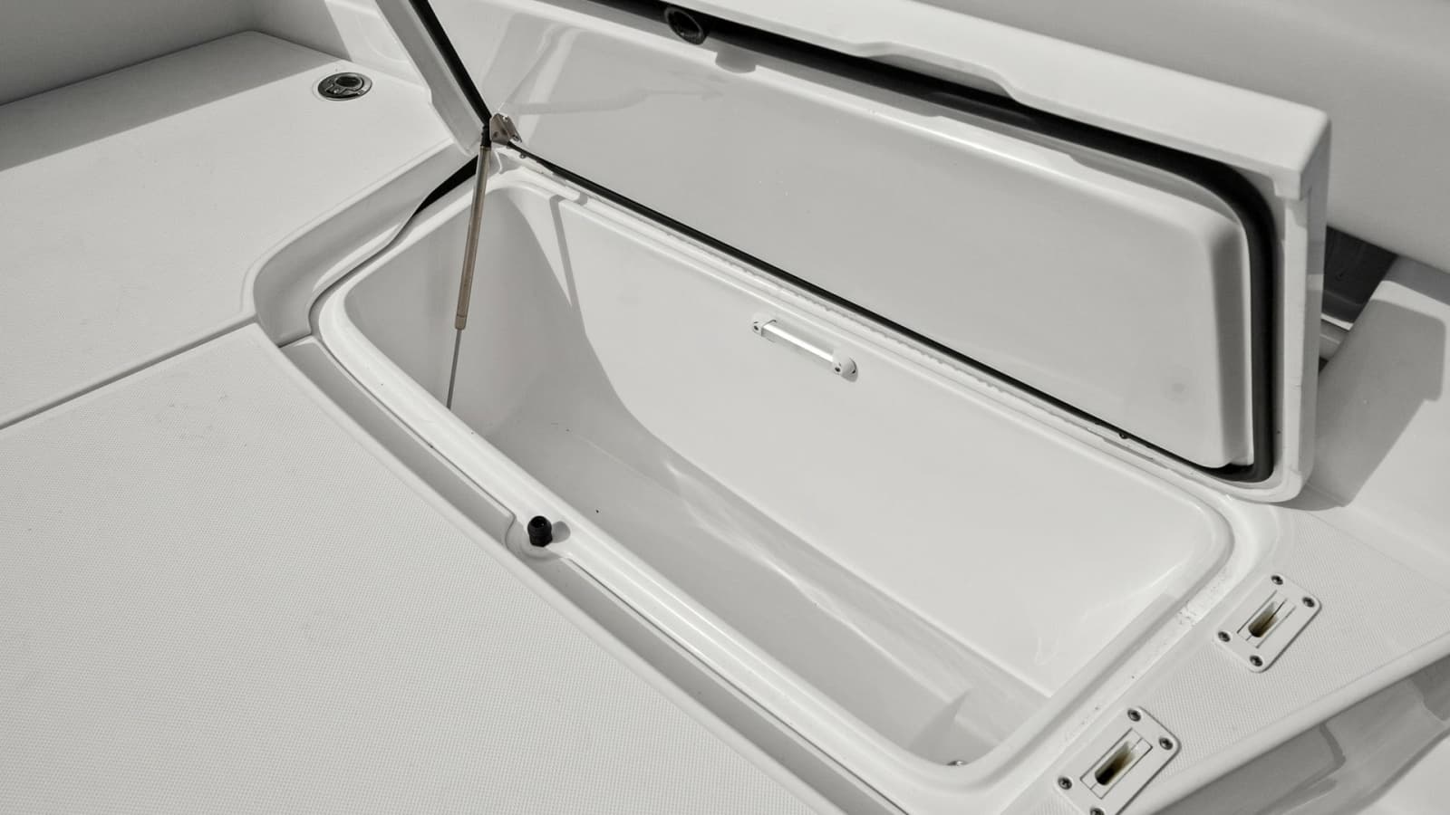 Spacious Deck Storage Compartment