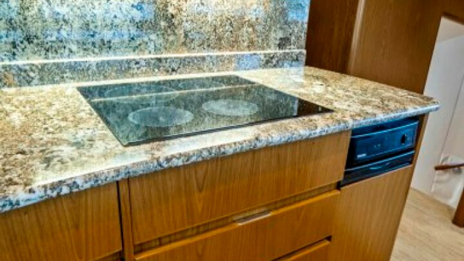 Galley with Cooktop and Counter