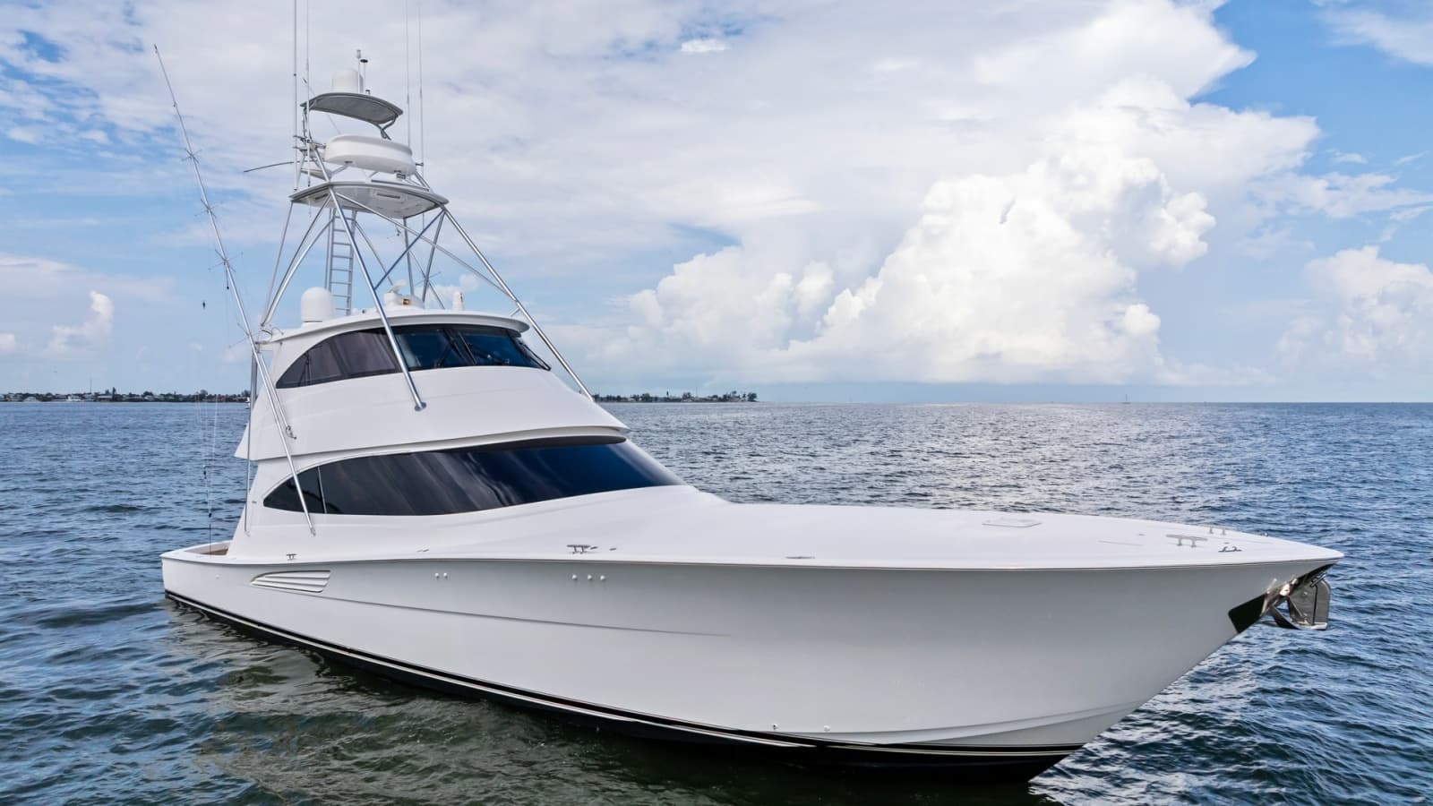 Viking 72 Enclosed Bridge Exterior View