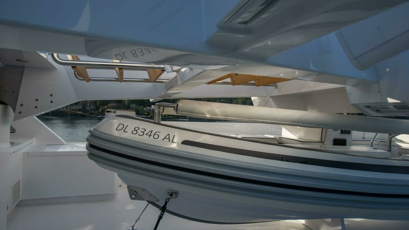 2019 Nordlund 115 Expedition Yachtfisher "Cazador" - Tender Storage on Upper Deck