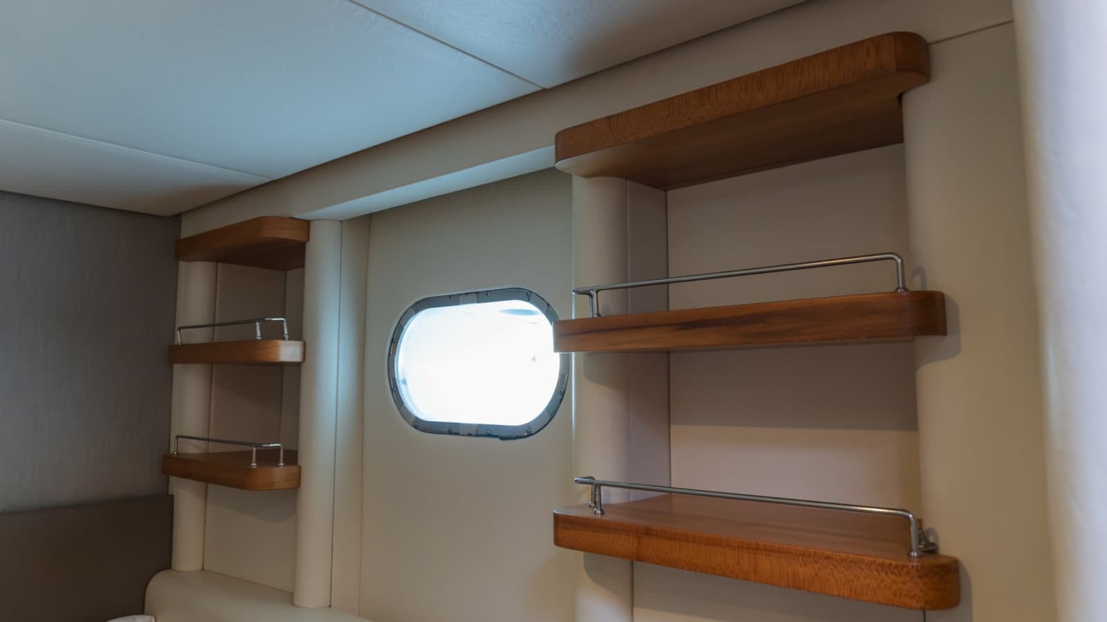 Interior Cabin Shelving and Porthole
