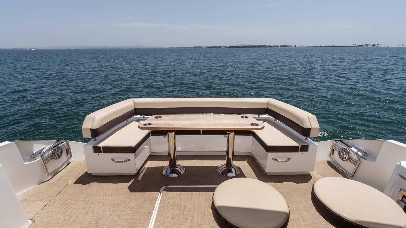 2017 Cruisers 60 Cantius, 'Rising Star' - Aft Deck with Seating and Ocean View