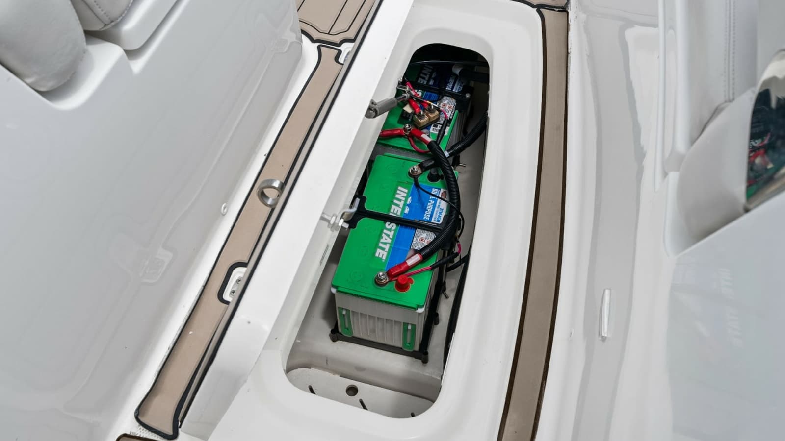 Battery Compartment in Deck Storage