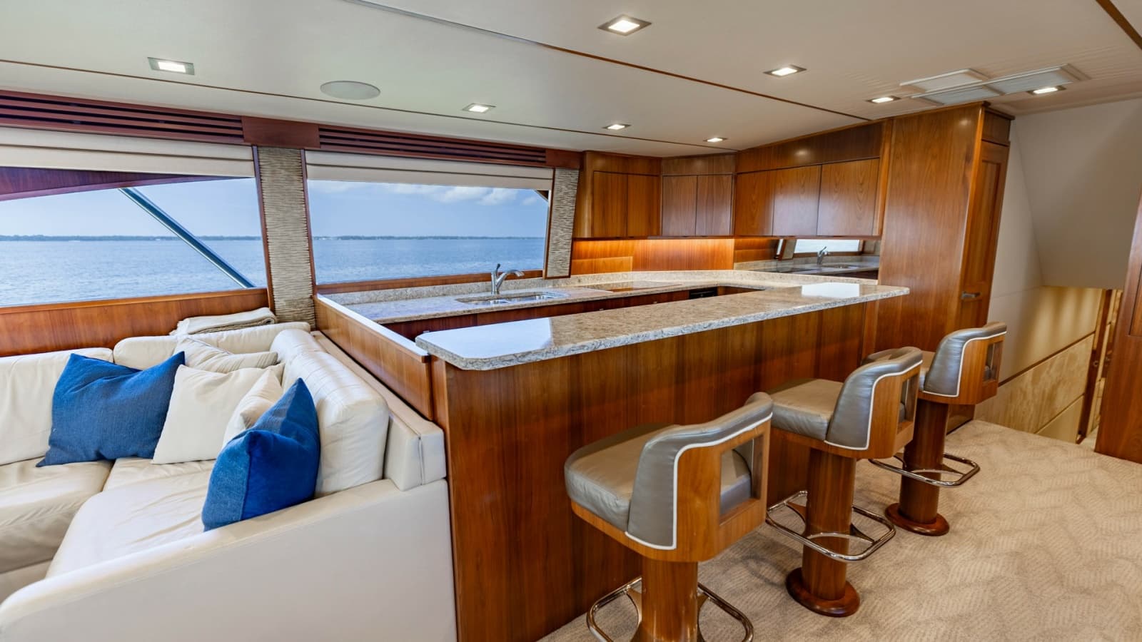 Galley and Lounge Area View