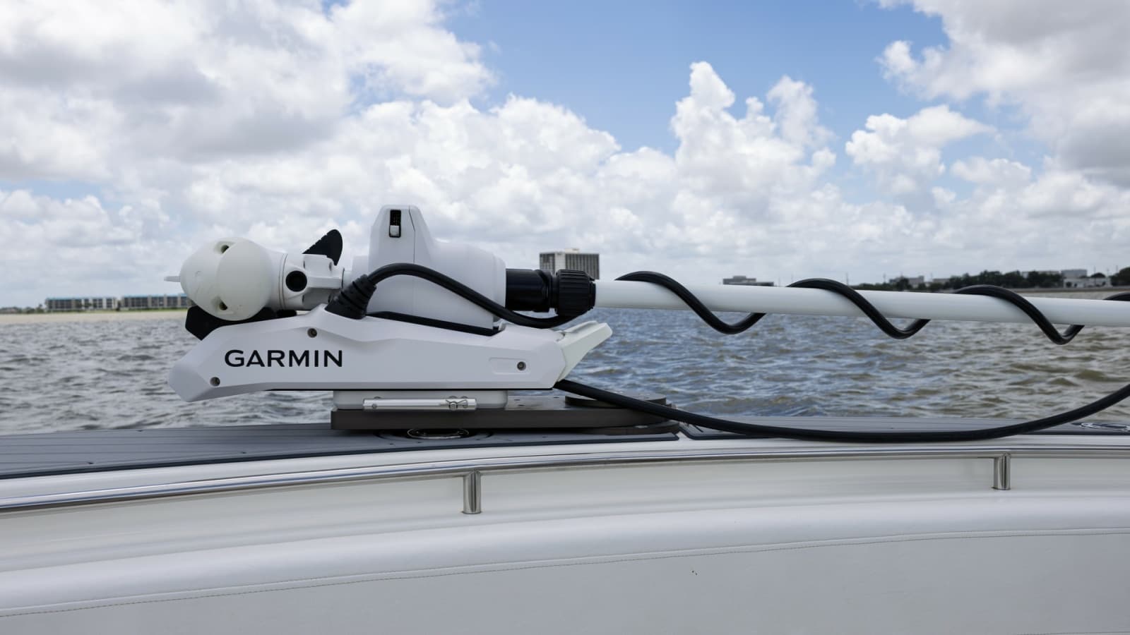 Bow with Garmin Radar Equipment
