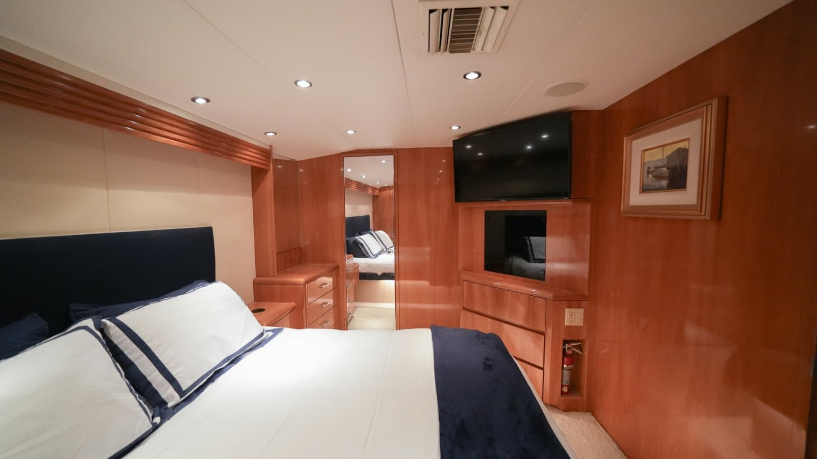 Master Stateroom with Luxurious Finish