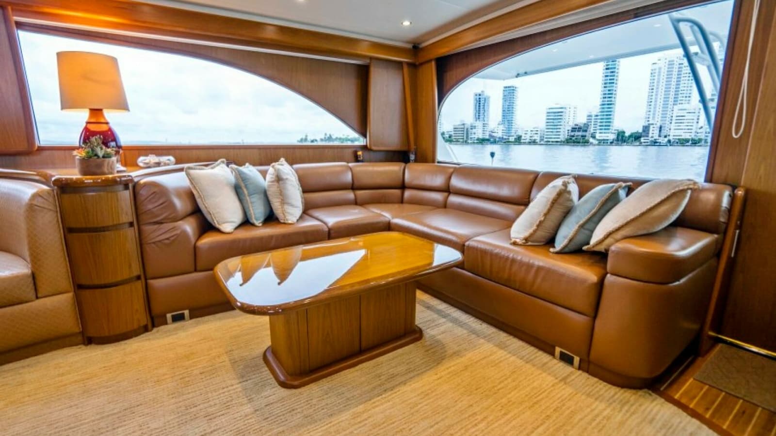 Salon with Panoramic Water Views