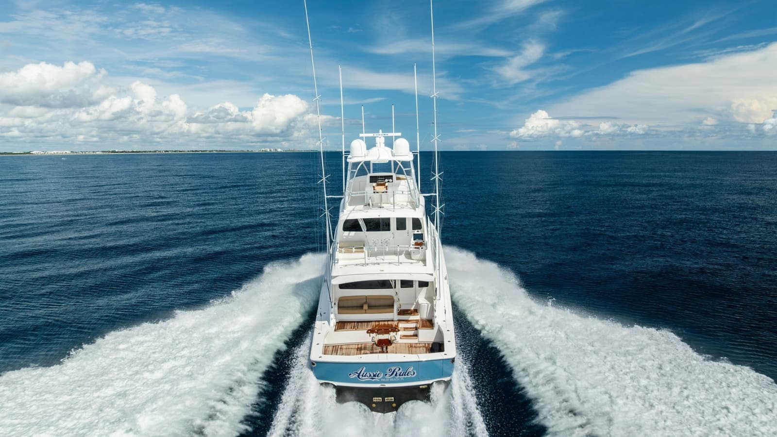 Aerial View of Aft Deck and Wake