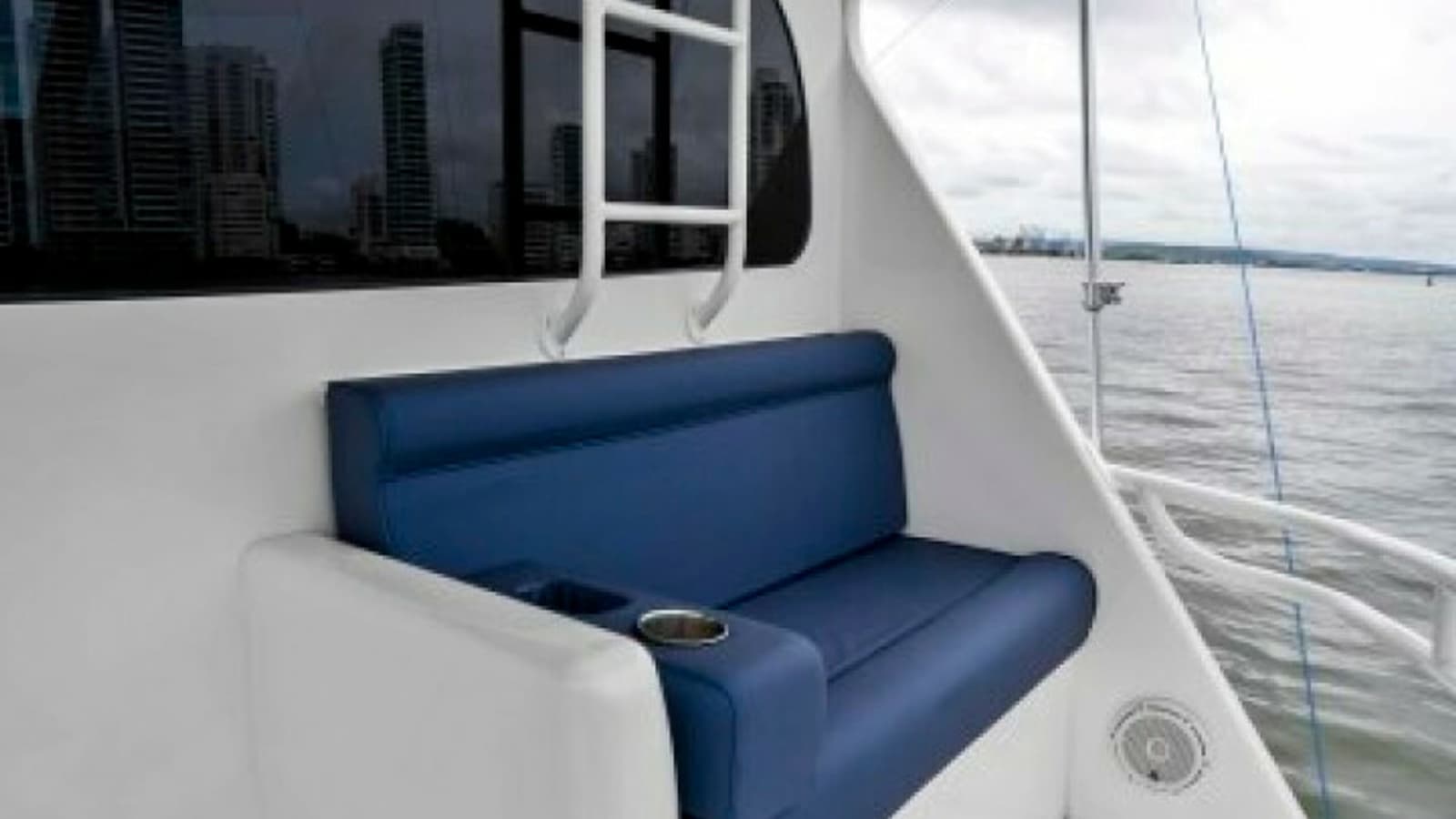 Flybridge Seating Area with Ocean View