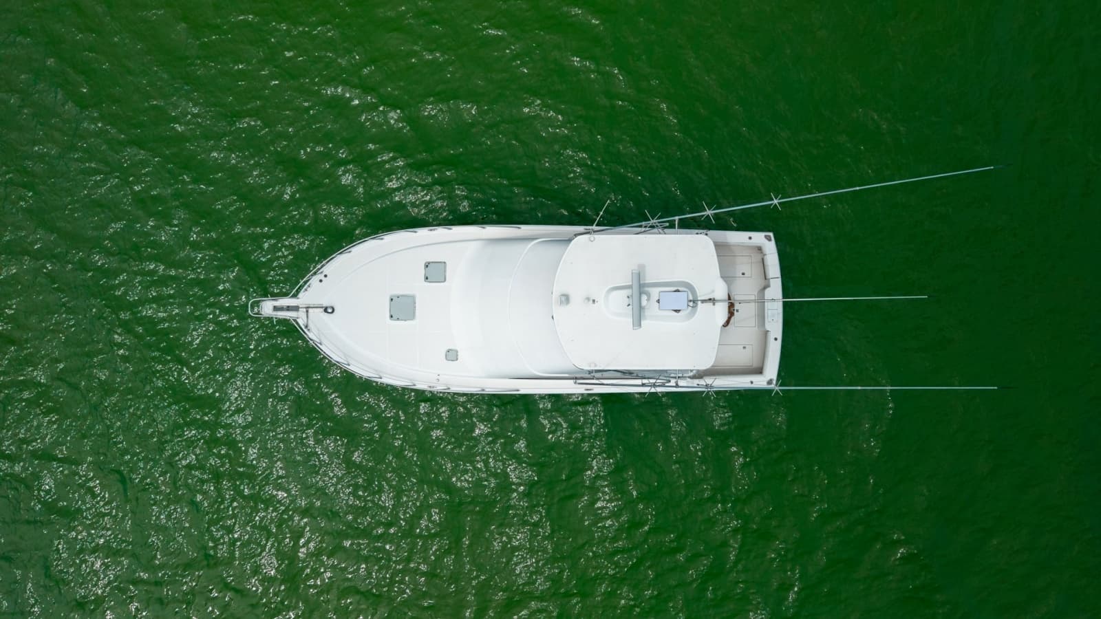 Aerial View of Flybridge and Deck