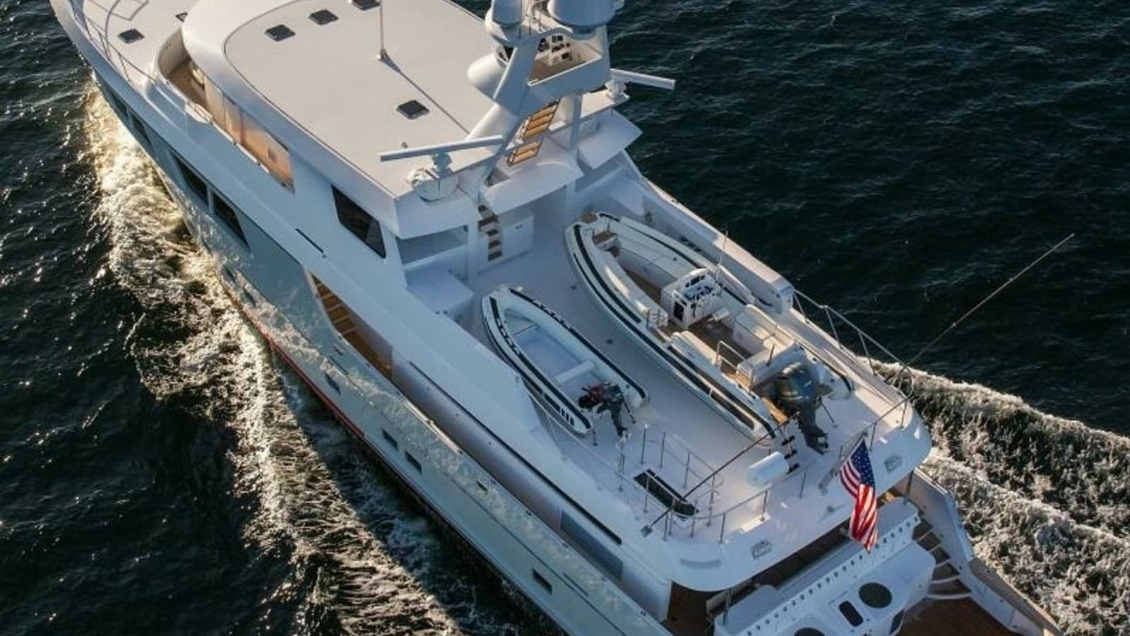 2019 Nordlund 115 Expedition Yachtfisher "Cazador" - Aerial View of Upper Deck
