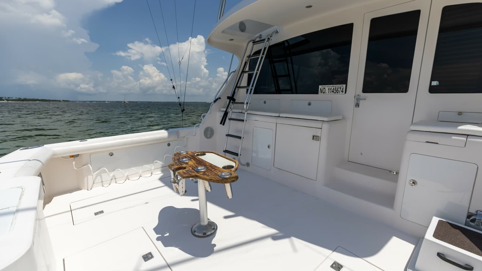 Spacious Aft Deck with Tackle Station