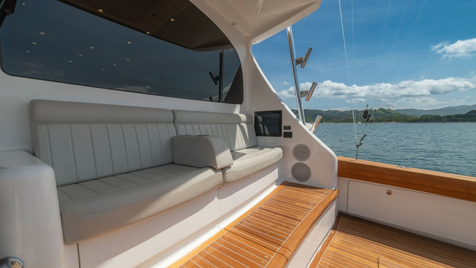 Cockpit Seating Area with Teak Decking