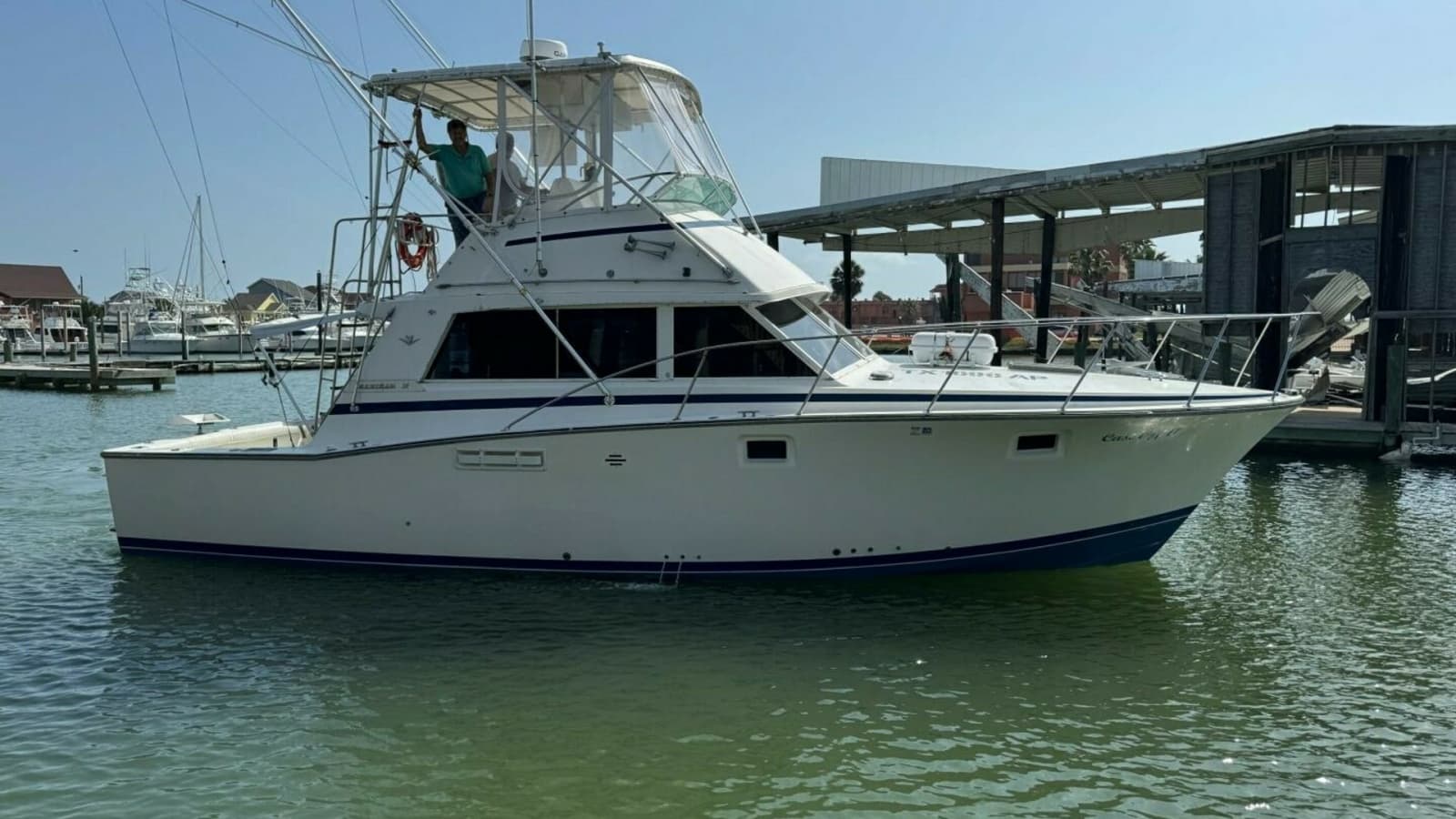 1983 Bertram 385 Convertible- Cast Off II-STBD 2
