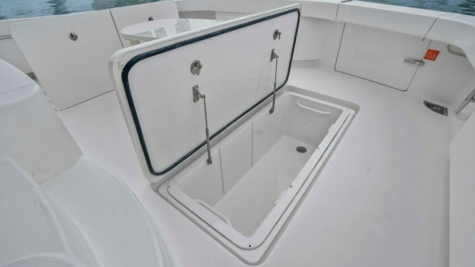 Spacious Cockpit with Storage Hatch