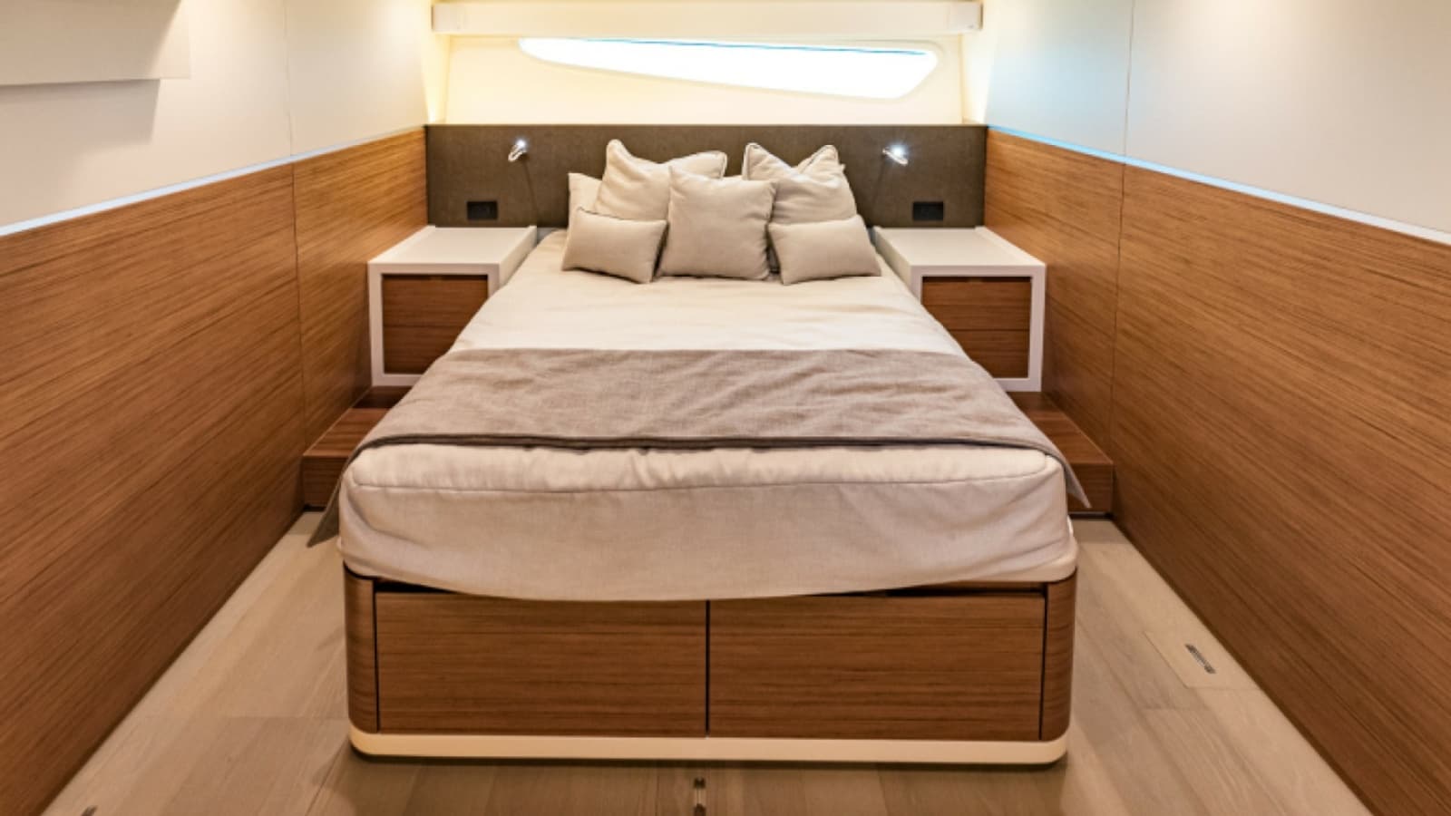 2020 Bertram 61 Convertible "SINE METU" - Master Stateroom with Modern Finishes