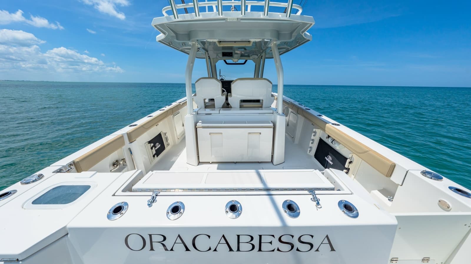 Aft Deck and Helm Station View