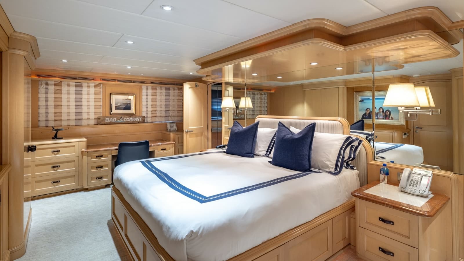 1998 Trinity Yachts Sport Fisherman - BAD COMPANY: Master Stateroom with Desk Area