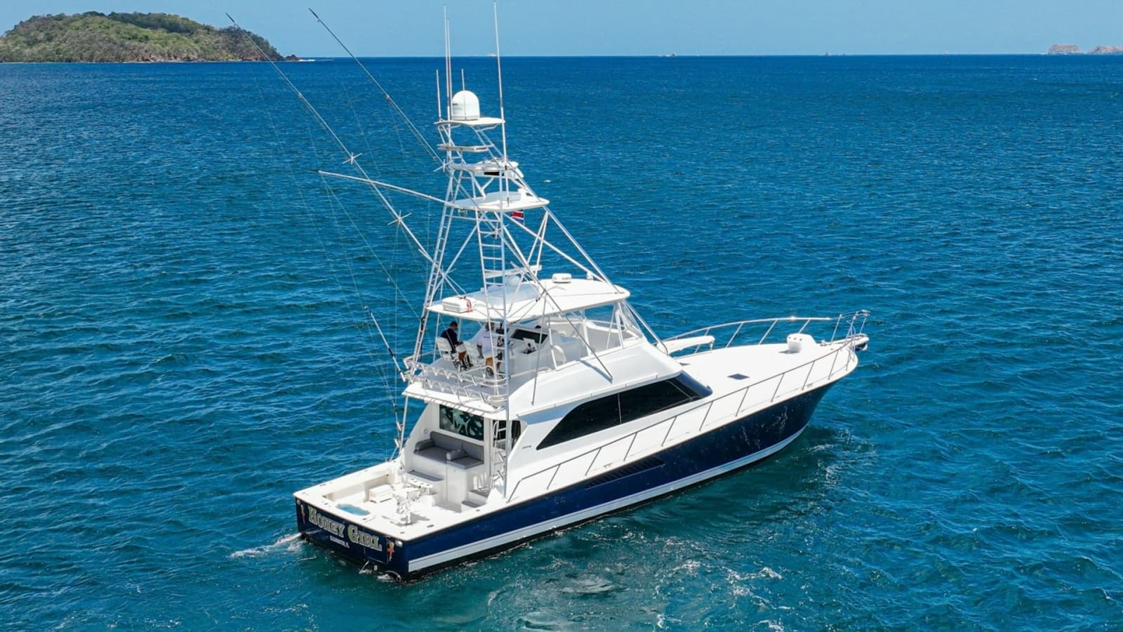 Aerial View of Fishing Yacht