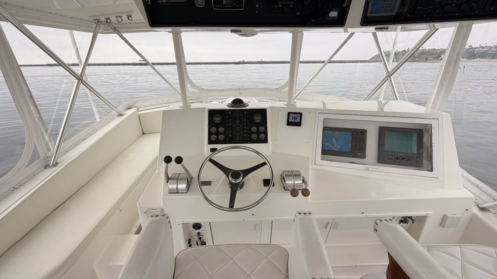 1994 Viking 50 Convertible "Wild Rice" - Helm Station