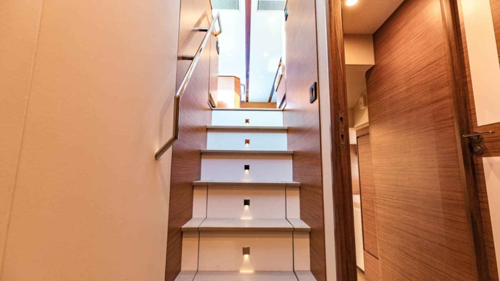2020 Bertram 61 Convertible "SINE METU" - Stylish Interior Staircase