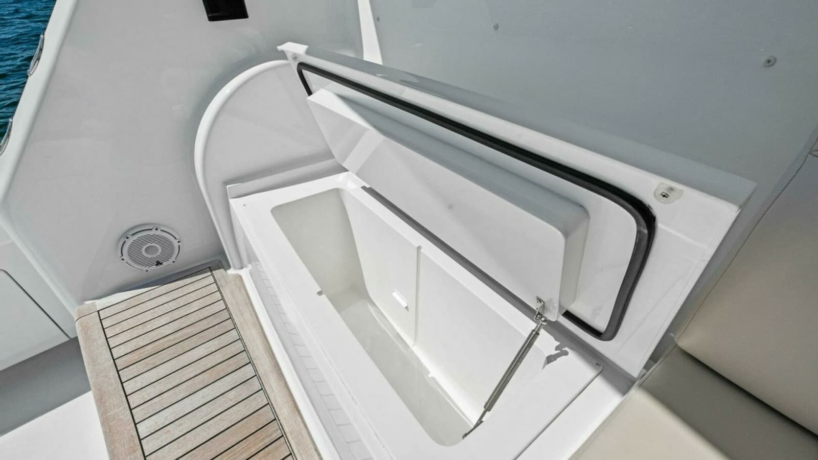 Cockpit Storage Compartment Opened