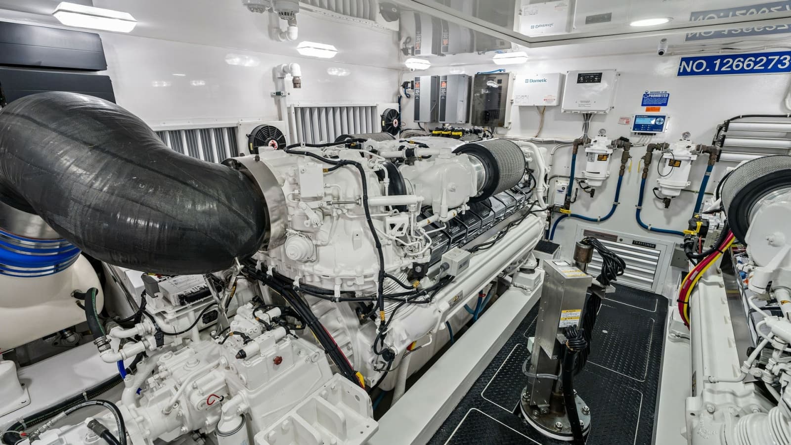 2016 Viking 80 Enclosed Bridge- FRIGATE- Engine Room